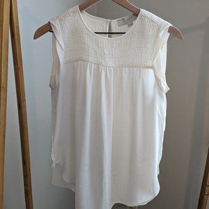 White Loft Tank Top Blouse